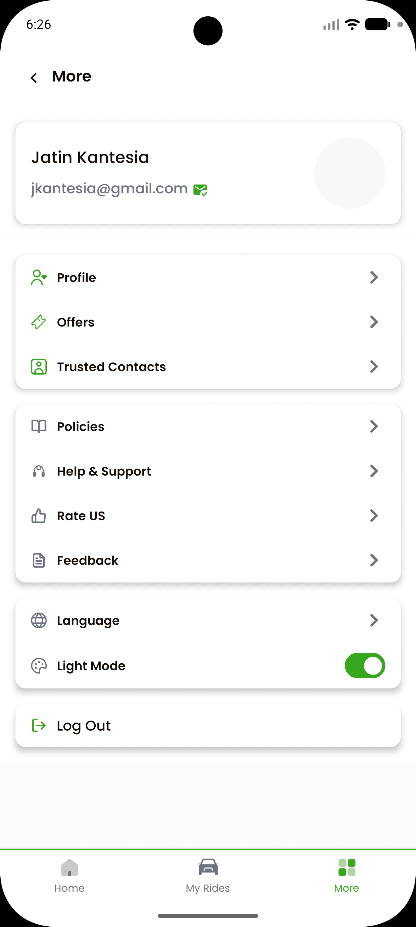 Go to Profile