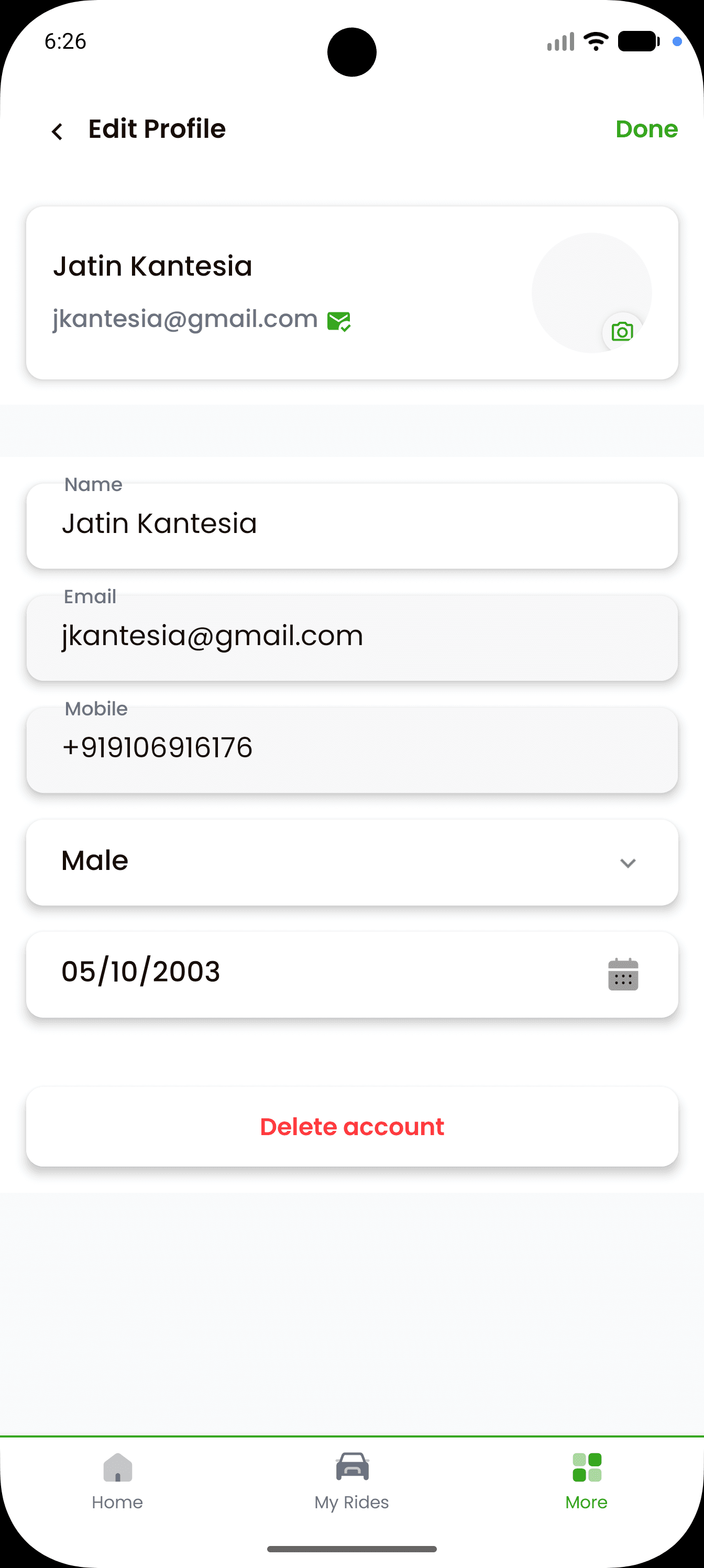 Edit Profile